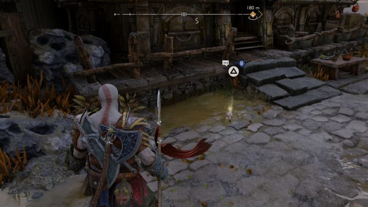 Potrzebujecie włóczni, aby przeskoczyć obok mostu do znajdźki - God of War Ragnarok: Nidavellir, Svartalfheim - sekrety, znajdźki - God of War Ragnarok - poradnik do gry