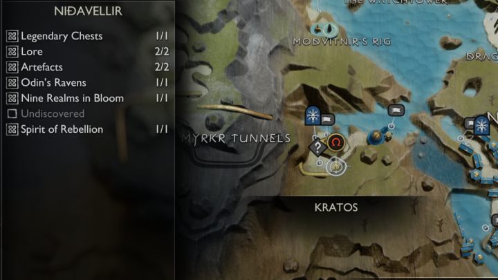 Znajdźka jest powiązana z przysługą o nazwie Godne króla - God of War Ragnarok: Nidavellir, Svartalfheim - sekrety, znajdźki - God of War Ragnarok - poradnik do gry