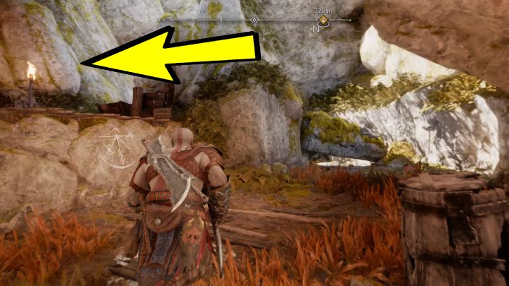 Znajdźka będzie możliwa do zaliczenia po zaakceptowaniu przysługi od wiewiórki przy domu Sindriego - God of War Ragnarok: Jama Alberyka (Alberich Hollow), Svartalfheim - sekrety, znajdźki - God of War Ragnarok - poradnik do gry