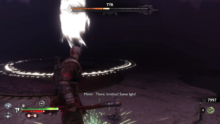 W trakcie walki musicie uważać na kombinacje, które kończą się niemożliwym do zablokowania atakiem, którego trzeba będzie uniknąć - GoW Ragnarok Valhalla: Tyr - God of War Ragnarok - poradnik do gry