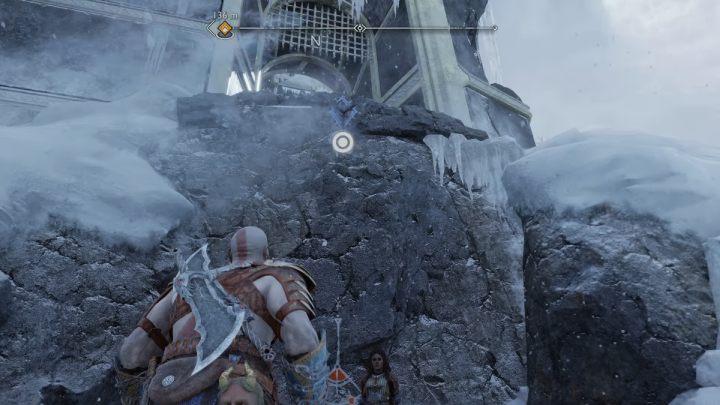 Podejdźcie do budynku i wskoczcie na górę - God of War Ragnarok: Wybrzeże Dziewięciu (Shores of Nine), Midgard - sekrety, znajdźki - God of War Ragnarok - poradnik do gry