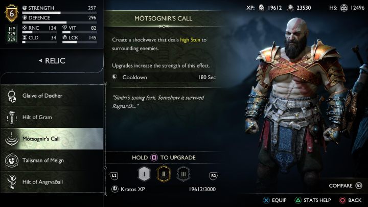 Relikt tworzy falę uderzeniową, która nakłada mocny efekt ogłuszenia na pobliskich wrogów - God of War Ragnarok: Lista wszystkich reliktów i rękojeści (Relics and Hilts) - God of War Ragnarok - poradnik do gry