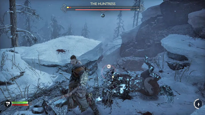 Jeśli potrzebujecie leczenia, to na arenie znajdziecie zielone lekarstwa - God of War Ragnarok: Jak pokonać Łowczynię (The Huntress)? - God of War Ragnarok - poradnik do gry