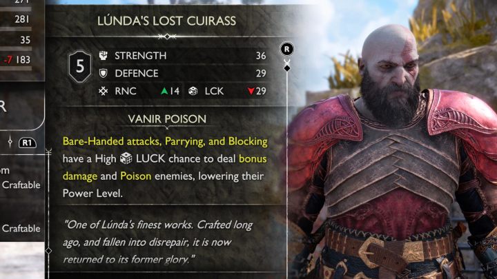 Skompletowany pancerz ma ciekawe zastosowanie - God of War Ragnarok: Najlepsze pancerze - God of War Ragnarok - poradnik do gry