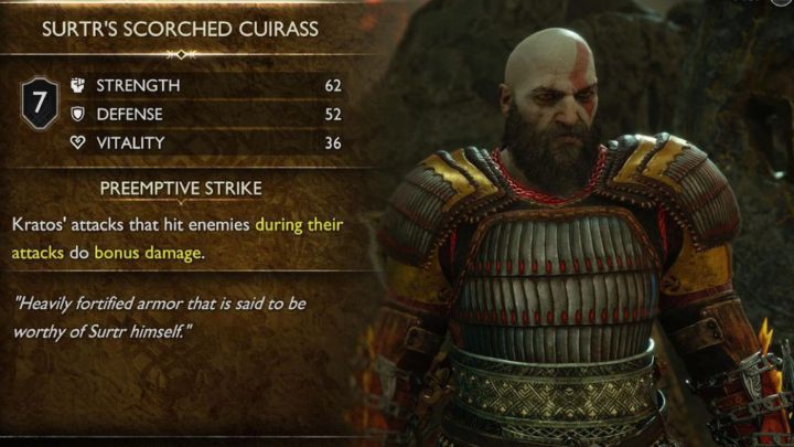 Pancerz Surtra (Surtrs Scorched Set) to według nas najlepszy pancerz w GoW Ragnarok - God of War Ragnarok: Najlepsze pancerze - God of War Ragnarok - poradnik do gry