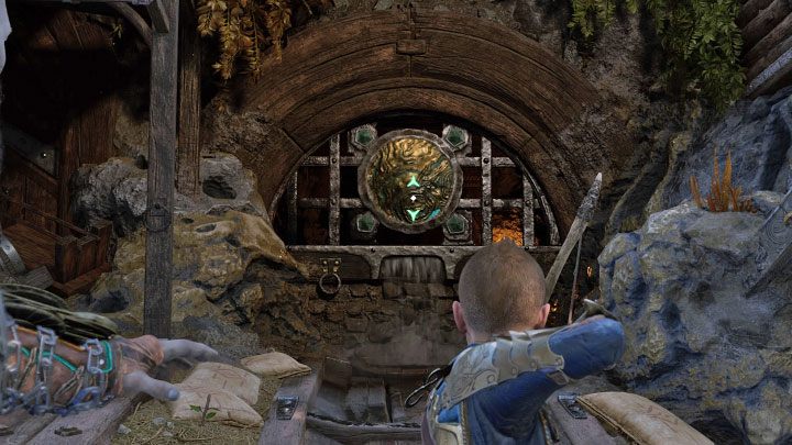 Od tej pory możecie wskazywać Atreusowi zielone cele do trafienia z łuku - God of War Ragnarok: Jak niszczyć zielone blokady? - God of War Ragnarok - poradnik do gry