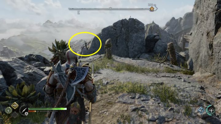 1 runa jest na skale obok skrzyni - God of War Ragnarok: Kuźnia (The Forge), Svartalfheim - sekrety, znajdźki - God of War Ragnarok - poradnik do gry