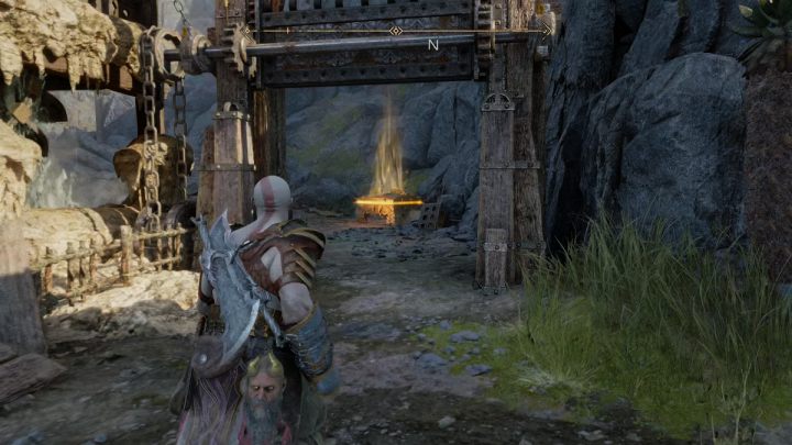 Obok skrzyni będziecie przechodzić podążając za towarzyszem w misji głównej - God of War Ragnarok: Kuźnia (The Forge), Svartalfheim - sekrety, znajdźki - God of War Ragnarok - poradnik do gry