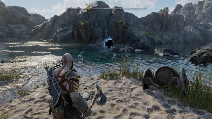 Musicie pokonać wszystkich przeciwników, którzy wyskoczą ze szczeliny i ponownie wejść z nią w interakcję żeby zaliczyć znajdźkę - God of War Ragnarok: Kuźnia (The Forge), Svartalfheim - sekrety, znajdźki - God of War Ragnarok - poradnik do gry