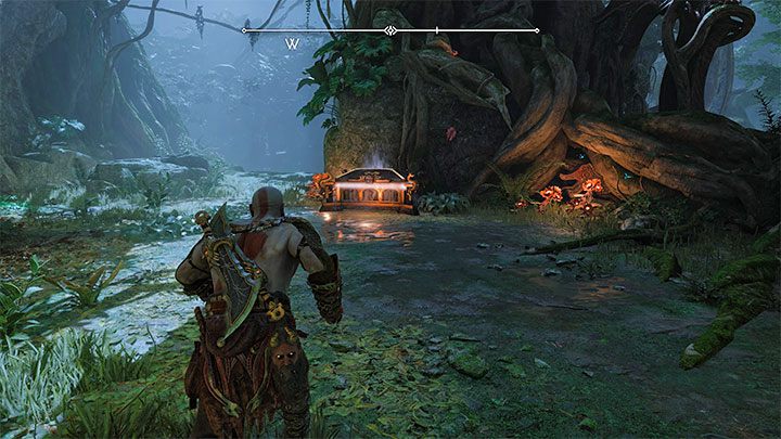 Skrzynię z runami znajdziecie w północnej części regionu - najlepiej badać tę okolicą nocą po to żeby nie pojawiały się barykady - God of War Ragnarok: Południowa dzicz (The Southern Wilds), Vanaheim - sekrety, znajdźki - God of War Ragnarok - poradnik do gry