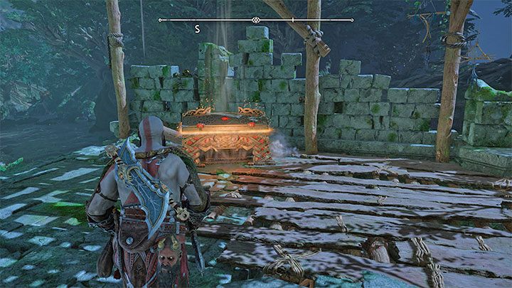 Dotrzecie docelwo do półki z legendarną skrzynią - God of War Ragnarok: Obóz Frejra (Freyrs Camp), Vanaheim - sekrety, znajdźki - God of War Ragnarok - poradnik do gry