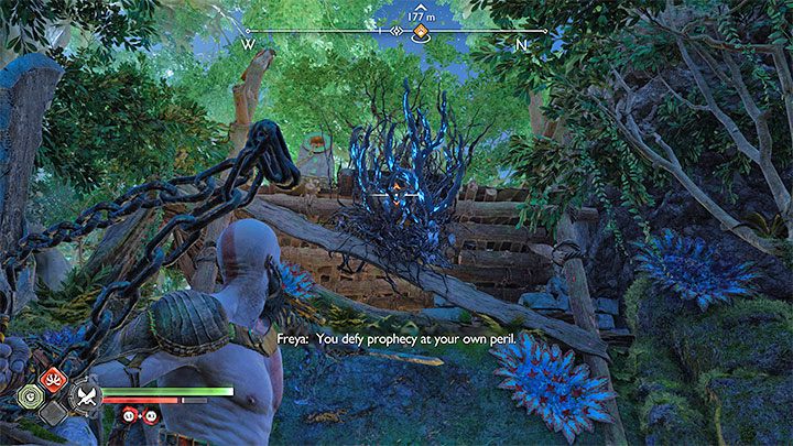 Zbadajcie obszar na północ od głównego budynku wioski - God of War Ragnarok: Opuszczona wioska (The Abandoned Village), Vanaheim - sekrety, znajdźki - God of War Ragnarok - poradnik do gry