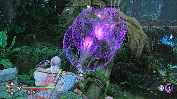 W celu otwarcia skrzyni musicie podpalić 3 pochodnie - God of War Ragnarok: Opuszczona wioska (The Abandoned Village), Vanaheim - sekrety, znajdźki - God of War Ragnarok - poradnik do gry