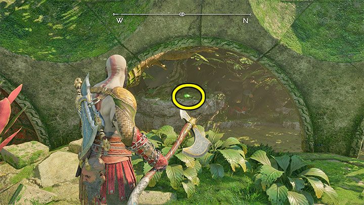 Kruk Odyna możecie trafić stojąc w ruinach regionu Plac pielgrzyma (musicie tam odblokować przejście do legendarnej skrzyni) - God of War Ragnarok: Delta rzeczna (River Delta), Vanaheim - sekrety, znajdźki - God of War Ragnarok - poradnik do gry