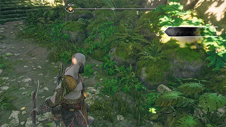 Zwój leży na ziemi i znajdziecie go w południowej części regionu - God of War Ragnarok: Wschodnie lasy Barri (Eastern Barri Woods), Vanaheim - sekrety, znajdźki - God of War Ragnarok - poradnik do gry