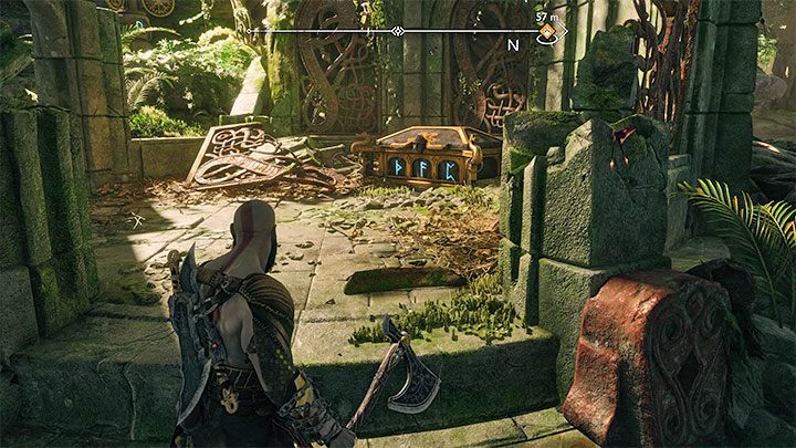 Skrzynię z runami znajdziecie w południowej części lasów - jest ona w okrągłych ruinach - God of War Ragnarok: Wschodnie lasy Barri (Eastern Barri Woods), Vanaheim - sekrety, znajdźki - God of War Ragnarok - poradnik do gry