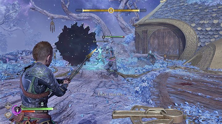 Znajdziecie się z powrotem w Midgardzie, niedaleko chatki Kratosa i Atreusa - God of War Ragnarok: Koszmary z Hel (Unleashing Hel) - solucja, opis przejścia - God of War Ragnarok - poradnik do gry