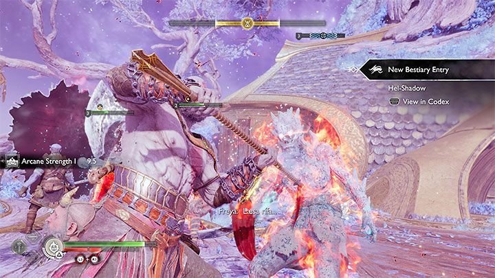 Przełączycie sie na granie Kratosem i od razu odblokowany zostanie nowy wariant spartańskiego szału - Gniew - God of War Ragnarok: Koszmary z Hel (Unleashing Hel) - solucja, opis przejścia - God of War Ragnarok - poradnik do gry