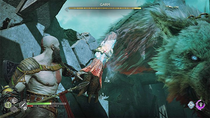 W pewnym momencie na trasie ucieczki pojawi się boss - God of War Ragnarok: Ponownie razem (Reunion) - solucja, opis przejścia - God of War Ragnarok - poradnik do gry