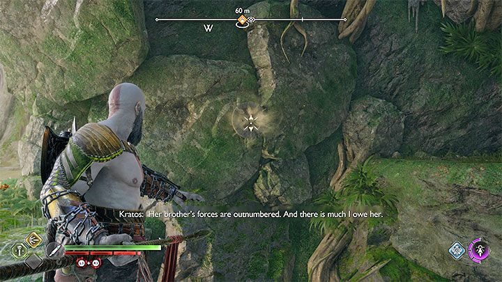 Mistyczna brama nie znajduje się we właściwym obozie i trzeba do niego dotrzeć - popłyńcie łodzią kawałek na północny-wschód - God of War Ragnarok: Ponownie razem (Reunion) - solucja, opis przejścia - God of War Ragnarok - poradnik do gry