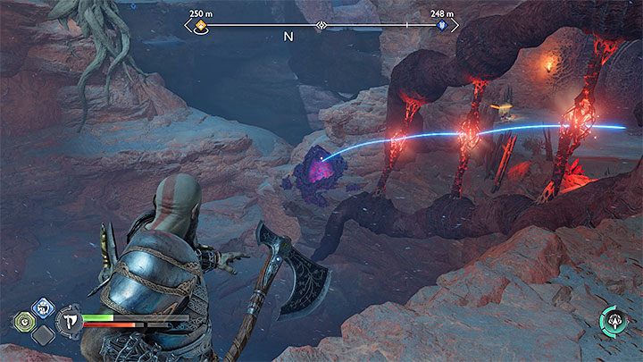 W niektórych lokacjach zagadki z czerwonymi połączeniami są trudniejsze - God of War Ragnarok: Jak przerywać czerwone połączenia w Alfheim? - God of War Ragnarok - poradnik do gry