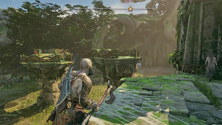 Dotrzyjcie do Ruin wśród klifów i zejdźcie na suchy ląd - God of War Ragnarok: Odblokowanie bramy do południowego Vanaheim (Ruiny wśród klifów) - God of War Ragnarok - poradnik do gry