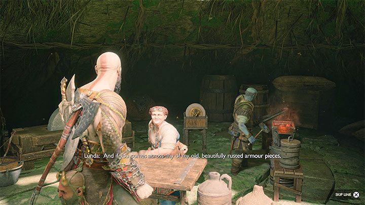Lunda jest krasnoludem i po raz pierwszy możecie spotkać ją w obozie Frejra w krainie Vanaheim - obozowisko odwiedzicie podczas zaliczania głównego zadania Konfrontacja - God of War Ragnarok: Zaginiony pancerz Lundy (Lundas Lost Armour) - 3 części pancerza w Vanaheim - God of War Ragnarok - poradnik do gry