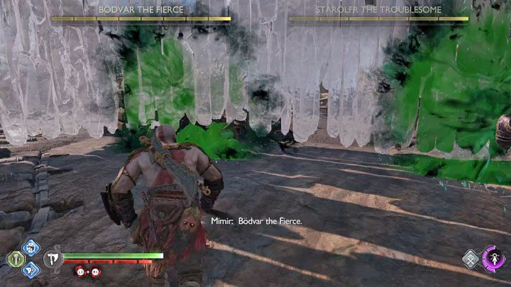 Musicie pokonać 2 berserków w ramach tej samej bitwy - są to Bodvar Zaciekły oraz Starolfr Nieznośna - God of War Ragnarok: Jak pokonać berserków Bodvar Zaciekły (Bodvar the Fierce) i Starolfr Nieznośna (Starolfr the Troublesome)? - God of War Ragnarok - poradnik do gry