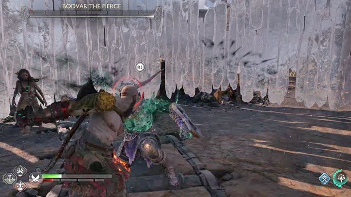 Rozglądajcie się na arenie za zdrowiem, ale podnoście je tylko jeśli jest to bezpieczne - God of War Ragnarok: Jak pokonać berserków Bodvar Zaciekły (Bodvar the Fierce) i Starolfr Nieznośna (Starolfr the Troublesome)? - God of War Ragnarok - poradnik do gry