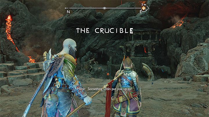 Najważniejsza sekretna lokacja Muspelheimu to Tygiel (The Crucible) - God of War Ragnarok: Interaktywna mapa Muspelheim - God of War Ragnarok - poradnik do gry