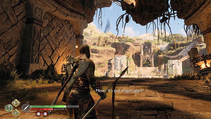 To poboczne zadanie rozpoczniecie automatycznie po dotarciu do południowo-wschodniej części Zapadlisk (powyższy obrazek) - God of War Ragnarok: Zapadliska (The Sinkholes), Vanaheim - sekrety, znajdźki - God of War Ragnarok - poradnik do gry