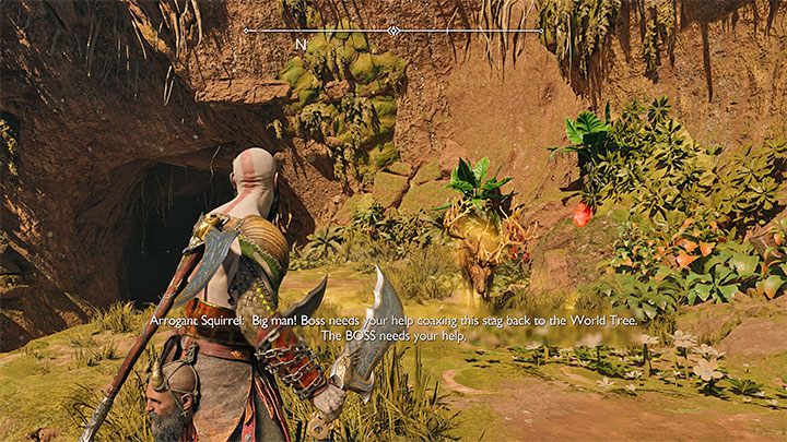 W całym Kraterze do odnalezienia są 4 jelenie i powiązana jest z nimi przysługa - God of War Ragnarok: Zapadliska (The Sinkholes), Vanaheim - sekrety, znajdźki - God of War Ragnarok - poradnik do gry