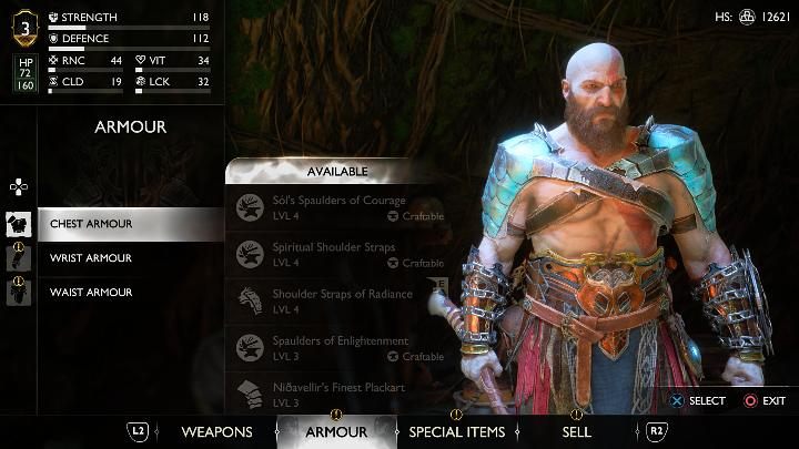 W sklepie możecie sprawdzić statystyki postaci, a także ilość posiadanego srebra - God of War Ragnarok: Sklepy krasnoludów (Shops) - God of War Ragnarok - poradnik do gry