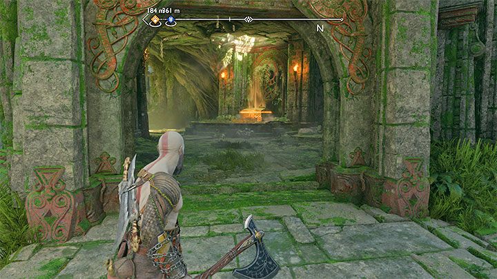 Ładunek zostanie zrzucony i otworzy się wejście do ruin - God of War Ragnarok: Ogród Noatun (Noatun Garden), Vanaheim - sekrety, znajdźki - God of War Ragnarok - poradnik do gry
