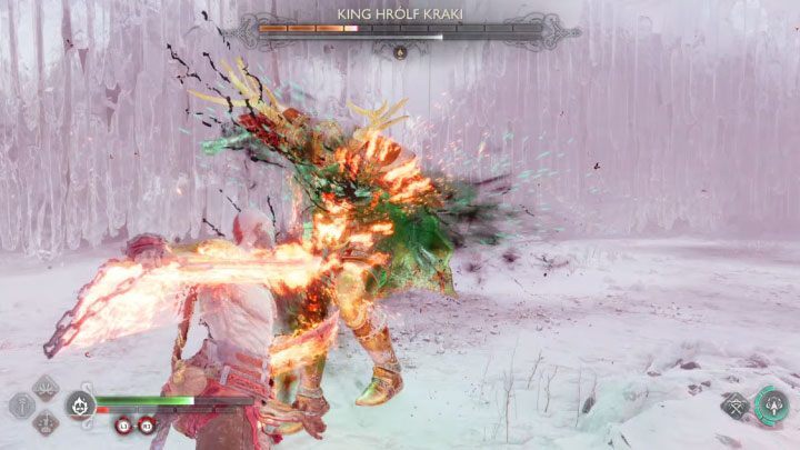 Finałowy berserk ma jeden bardzo długi pasek energii - God of War Ragnarok: Jak pokonać finałowego berserka Król Hrolf Kraki (King Hrolf Kraki)? - God of War Ragnarok - poradnik do gry