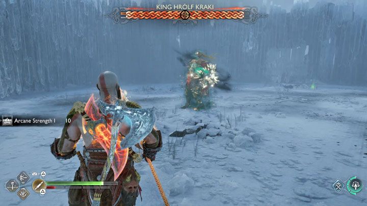Nałożenie dodatkowego pancerza - Musicie zacząć używać odpowiedniego rodzaju broni - God of War Ragnarok: Jak pokonać finałowego berserka Król Hrolf Kraki (King Hrolf Kraki)? - God of War Ragnarok - poradnik do gry