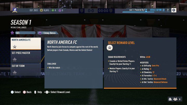 Momenty FUT w trybie FUT 23 rozpoczyna się od wyboru historii, która zazwyczaj związana będzie z sezonem lub rzeczywistymi wydarzeniami z przeszłości któregoś z zawodników - FIFA 23: Momenty FUT - opis systemu, nagrody - FIFA 23 - poradnik do gry