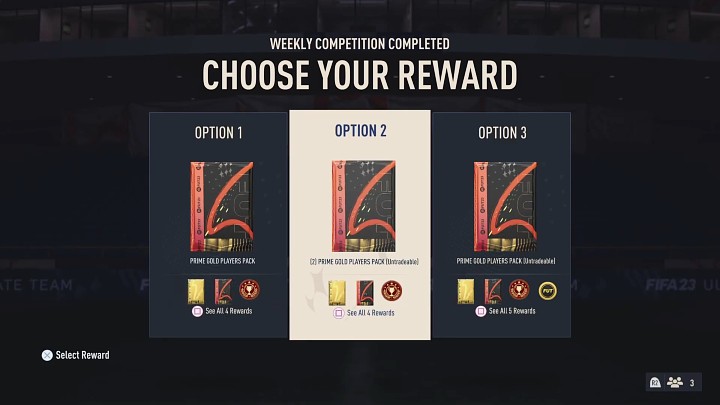 Odbierając nagrody za Division Rivals w FUT 23 możecie wybrać jedną z trzech opcji - FIFA 23: Nagrody za Division Rivals (Division Rivals Rewards) - kiedy można odebrać? - FIFA 23 - poradnik do gry