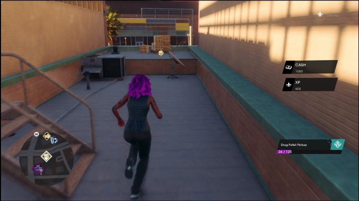 3 palety z narkotykami znajdują się w zachodniej części lokacji - Saints Row 2022: Odkrycia (Wschodnia Marina) - lista i opisy aktywności - Saints Row - poradnik do gry