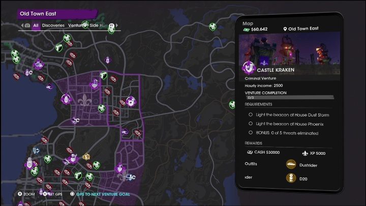 Aby Warownia Krakena (Castle Kraken) powstała na mapie miasta musicie wyznaczyć jego miejsce na mapie przedsiębiorstw - Saints Row 2022: Warownia Krakena (Castle Kraken) - opis przedsięwzięcia - Saints Row - poradnik do gry
