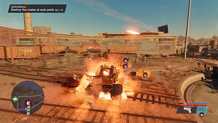 W okolicy stoją 2 zaparkowane monster trucki - ukradnijcie dowolny z nich - Saints Row 2022: Networking - solucja, opis przejścia - Saints Row - poradnik do gry