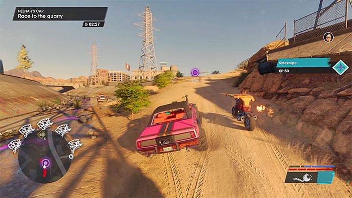 Otrzymacie zadanie czasowe - musicie dotrzeć do kamieniołomu przed upływem czasu (ilość czasu na zaliczenie celu misji zależy od ustawionego poziomu trudności) - Saints Row 2022: Bryka Neenah (Neenahs Car) - solucja, opis przejścia - Saints Row - poradnik do gry