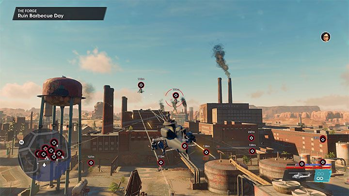 W demolce przeszkodzą wrogie śmigłowce - skupcie się na zniszczeniu ich tuż po tym jak się pojawią - Saints Row 2022: Kuźnia (The Forge) - solucja, opis przejścia - Saints Row - poradnik do gry