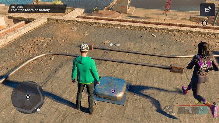 Po zniszczeniu wszystkich celów naziemnych musicie wylądować na dachu jednego z budynków - Saints Row 2022: Kuźnia (The Forge) - solucja, opis przejścia - Saints Row - poradnik do gry