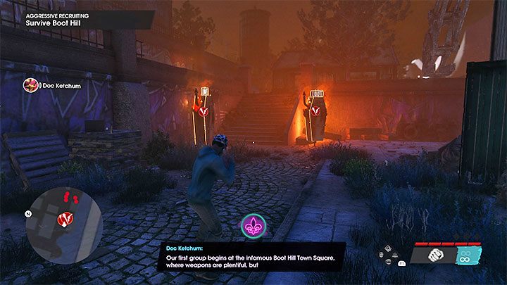 Na wyspie Boot Hill musicie polegać wyłącznie na odnajdywanych broniach i nie możecie korzystać z tych, które mieliście przed wyruszeniem na wyspę - Saints Row 2022: Agresywne werbowanie (Aggressive Recruiting) - solucja, opis przejścia - Saints Row - poradnik do gry