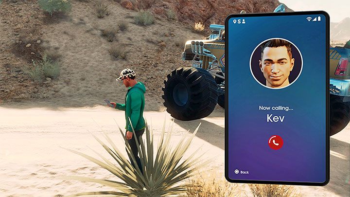 Po wywołaniu aplikacji musicie podświetlić interesującego Was towarzysza i do niego zadzwonić - Saints Row 2022: Towarzysze - Kev, Eli, Neenah - Saints Row - poradnik do gry