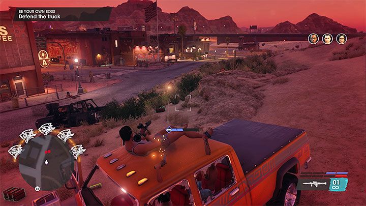 Może dojść do sytuacji zablokowania się pojazdu prowadzonego przez NPC-a, w którym jesteście jedynie pasażerem i nie możecie sterować osobiście maszyną - Saints Row 2022: Bugi i problemy techniczne - zawieszanie się, glitche - Saints Row - poradnik do gry