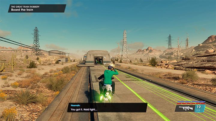 Bohaterowie do doścignięcia pociągu użyją lewitujących motocykli Marshall - Saints Row 2022: Wielki napad na pociąg (The Great Train Robbery) - solucja, opis przejścia - Saints Row - poradnik do gry