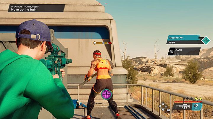 Napotkacie mini-bossa gangu i przeciwnik ten dąży do wyprowadzania ataków wręcz - Saints Row 2022: Wielki napad na pociąg (The Great Train Robbery) - solucja, opis przejścia - Saints Row - poradnik do gry