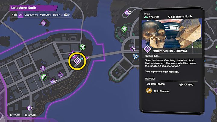 Z sekretem tym powiązany jest materiał monety (Coin Material) - Saints Row: Cutting Edge - opis przedsięwzięcia, znajdźki Edith - Saints Row - poradnik do gry